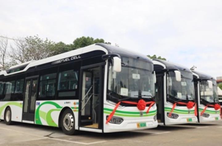 5辆氢燃料公交车投运，上海金山公交行业跨入“氢”时代